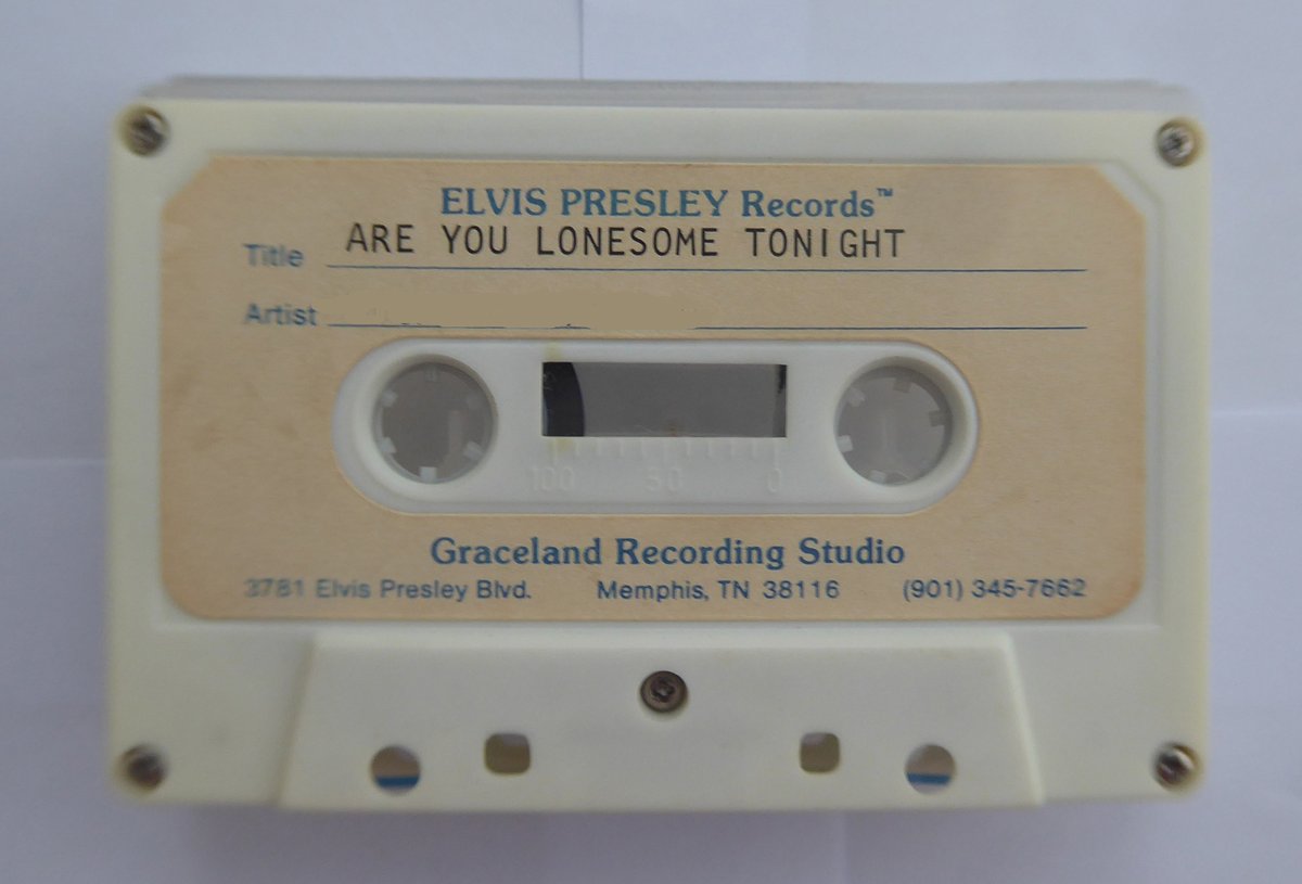 UnicornUnbound's tweet photo. This was such a sweet, wee job... it was to digitise a recording of two gents singing 'Love Me Tender' / 'Are You Lonesome Tonight?' @ Graceland Recording Studio in the 80s...sadly, both gents are gone, so their families wished to preserve their voices. #VoiceScapes #digitisation https://t.co/yvjcj9gh3s