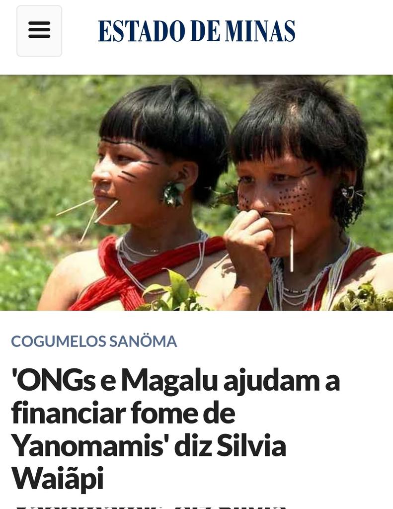 silviawaiapi's tweet photo. DENUNCIEI
Os cogumelos Sanöma, ricos em proteínas, são vendidos pelo Magazine Luiza e Ongs.

Eles retiram da mata a ÚNICA fonte de alimentos para os indígenas, em período de chuvas!

Isso significa: um indígena ficou sem comer, DESNUTRIDO, enquanto eles lucram com isso! https://t.co/ZI606MEB51