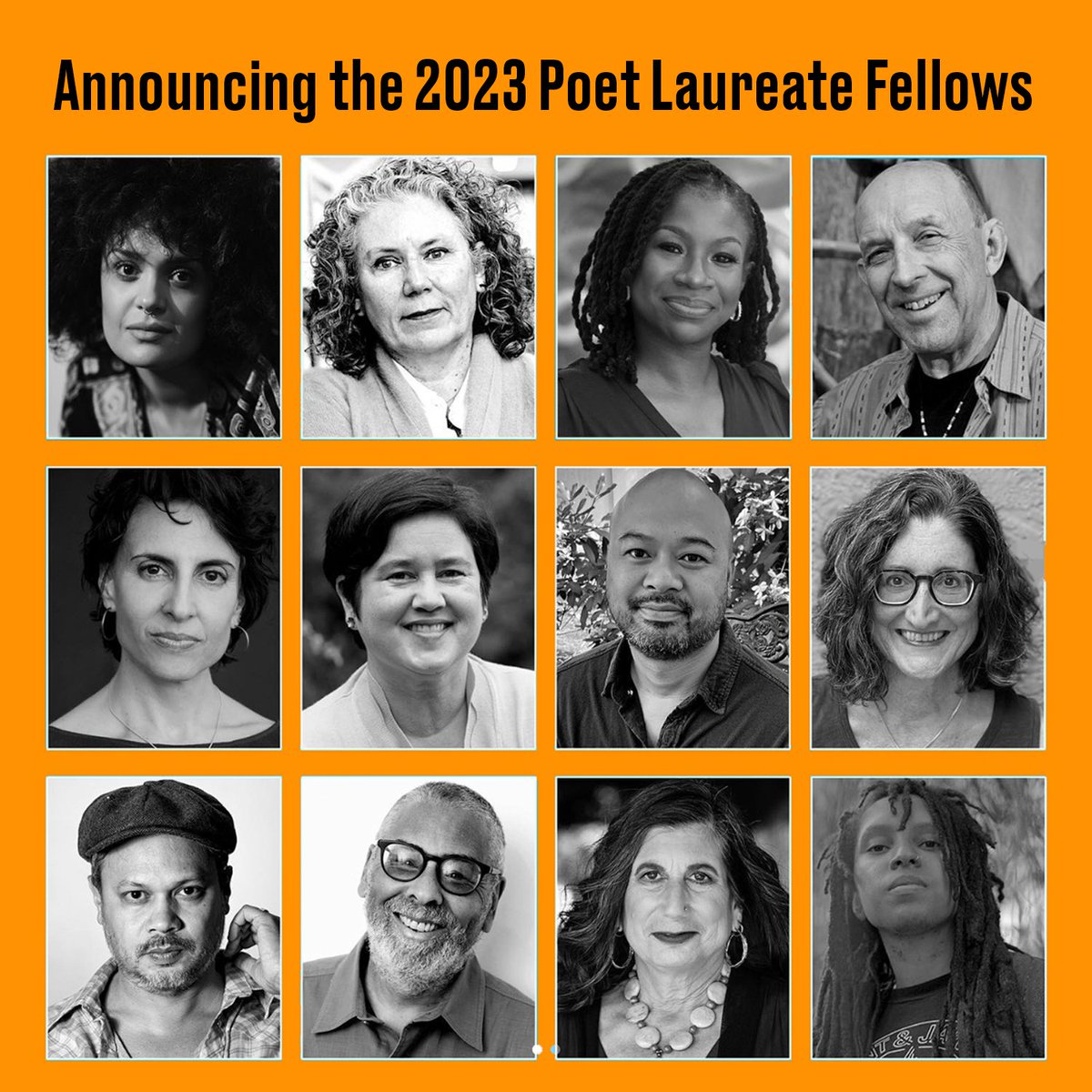 GetLitPoet's tweet photo. #PoetryNews • The Academy of American Poets @POETSorg has announced its 2023 Poet Laureate Fellows, awarding $1.1 million in grants 👏
#Poetry #PoetsOrg #Poets #PoetLaureate #PoetryFellows https://t.co/43vp9oLSL9