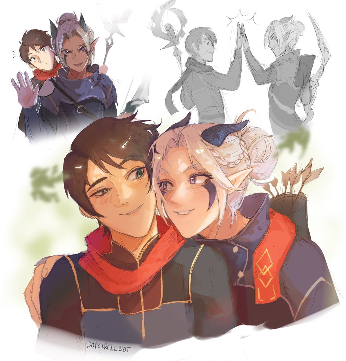 the platonic aspect of their relationship is so important to me #TheDragonPrince