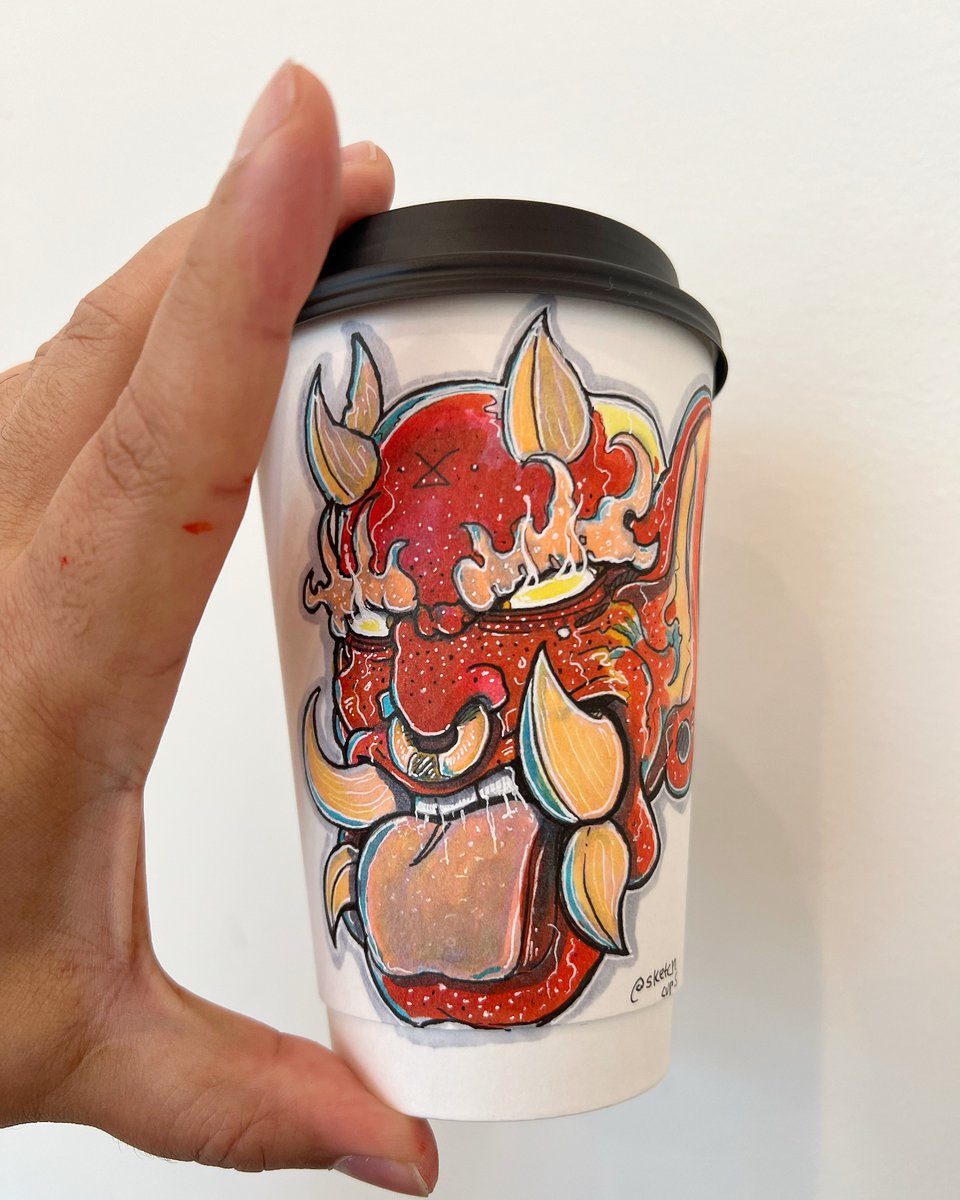 Gonna try and spend time making more of these. #coffeecupart