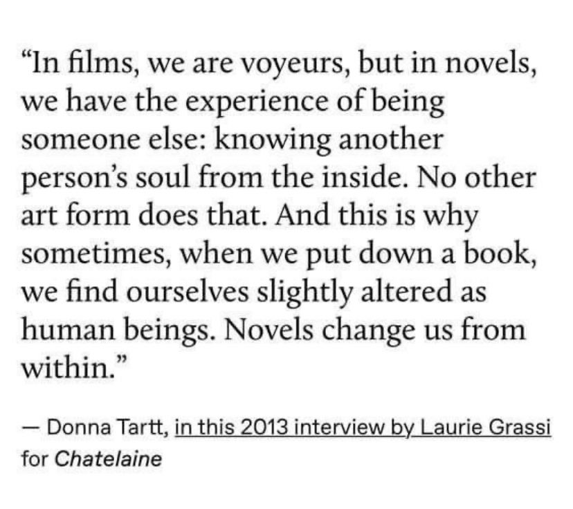 Novels change us from within. 🔥💯