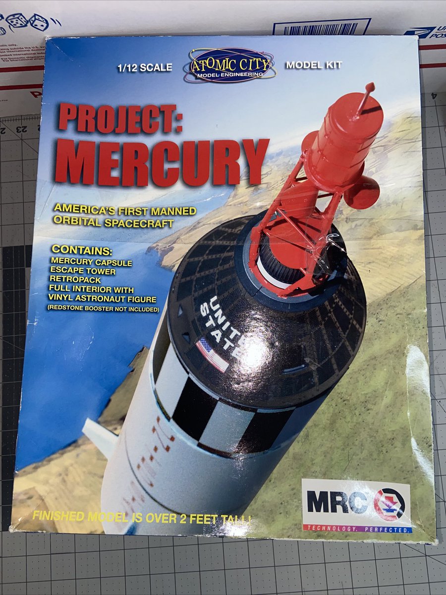 #RESOLD ON #ebay #AtomicCity Project Mercury model kit Source #thriftstore Bought $3 Sold for $10, $40, $80?