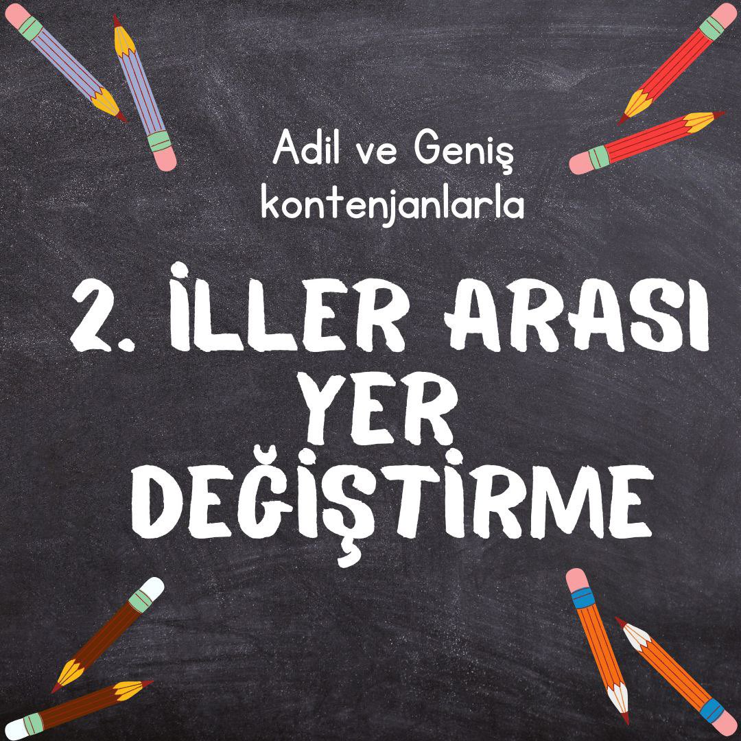 Yer değiştirmenin bir hayalden ibaret olmaması için Tüm öğretmenlere #ikinciildışımüjdesi istiyoruz.
<a href="/Yusuf__Tekin/">Yusuf Tekin</a> <a href="/kemalsamlioglu/">Kemal ŞAMLIOĞLU</a> <a href="/yilmaznazif/">Nazif Yılmaz</a> <a href="/OzilLevent/">Dr. Levent Özil🇹🇷🇹🇷🇹🇷</a> <a href="/tcmeb/">Millî Eğitim Bakanlığı</a> <a href="/EgitimBirSen/">Eğitim-Bir-Sen</a> <a href="/turkegitimsen/">Türk Eğitim Sen</a> <a href="/egitimgucusen/">EĞİTİM GÜCÜ SEN</a> <a href="/egitimis/">Eğitim-İş</a> <a href="/_aliyalcin_/">Ali YALÇIN</a> <a href="/TalipGeylan06/">Talip Geylan</a> <a href="/oguzozat/">Oğuz ÖZAT</a> <a href="/kademozbay_/">Kadem Özbay</a>