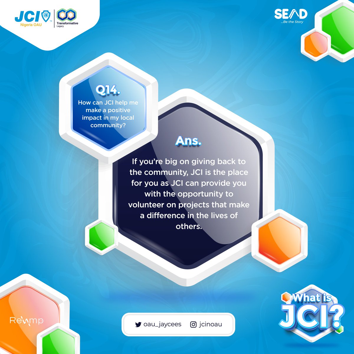 jcinoau's tweet photo. DAY 14
Q14.
#JCINigeria
#JCINOAU
#SEnD
#TransformativeLegacy
#BeTheStory
#ItStartsWithYou
#whatisJCI? https://t.co/9gZkQXOPew