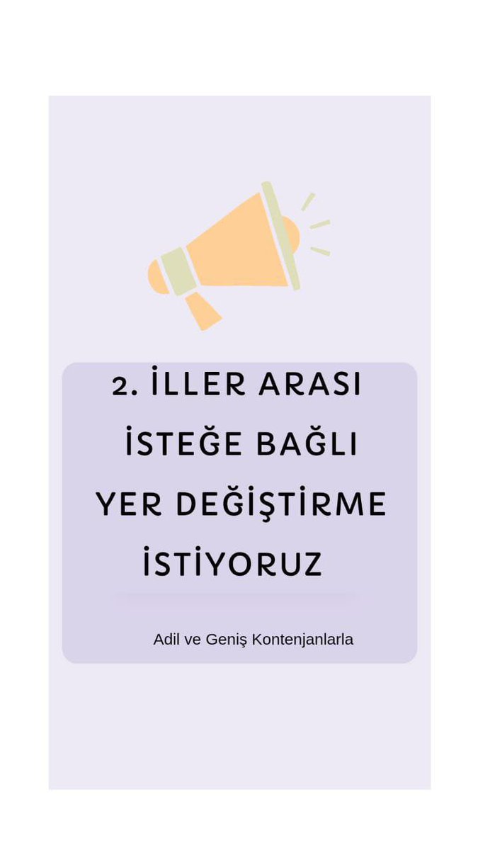 Yer değiştirmenin bir hayalden ibaret olmaması için Tüm öğretmenlere #ikinciildışımüjdesi istiyoruz.
<a href="/Yusuf__Tekin/">Yusuf Tekin</a> <a href="/kemalsamlioglu/">Kemal ŞAMLIOĞLU</a> <a href="/yilmaznazif/">Nazif Yılmaz</a> <a href="/OzilLevent/">Dr. Levent Özil🇹🇷🇹🇷🇹🇷</a> <a href="/tcmeb/">Millî Eğitim Bakanlığı</a> <a href="/EgitimBirSen/">Eğitim-Bir-Sen</a> <a href="/turkegitimsen/">Türk Eğitim Sen</a> <a href="/egitimgucusen/">EĞİTİM GÜCÜ SEN</a> <a href="/egitimis/">Eğitim-İş</a> <a href="/_aliyalcin_/">Ali YALÇIN</a> <a href="/TalipGeylan06/">Talip Geylan</a> <a href="/oguzozat/">Oğuz ÖZAT</a> <a href="/kademozbay_/">Kadem Özbay</a>