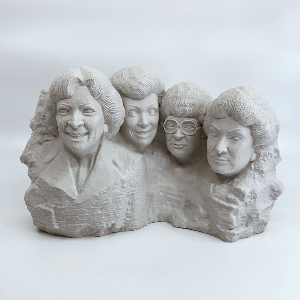 3Dmuckychris's tweet photo. Who needs four presidents when you can have four fabulous ladies? 🌟🌟🌟🌟 Get ready to witness the Golden Girls taking over Mount Rushmore in an unforgettable twist! https://t.co/uRchNHC9wQ ✨✨ #GoldenGirls #MountRushmore https://t.co/P8Efy3OZs7