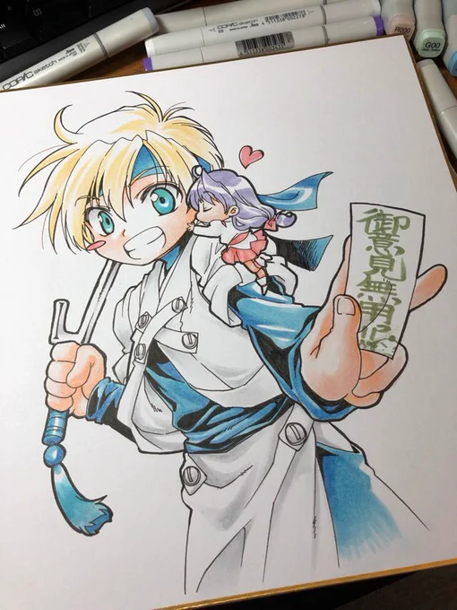 宿禰くんリクエストありがとうございまーす ただ描けるかわからないので過去絵と最近の色紙も置いときますね!