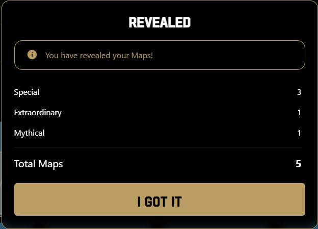 My first mythical map. This gon be a good week!
<a href="/Memeland/">Memeland ❤️ Memecoin</a> #memeland