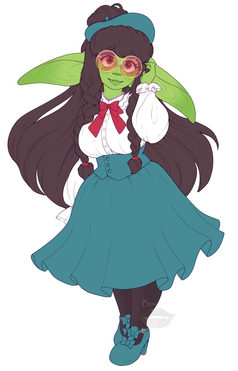 BooTeaClapBear's tweet photo. Finished commission for @Queezeey !~ 💚 https://t.co/y42t5yjmRX