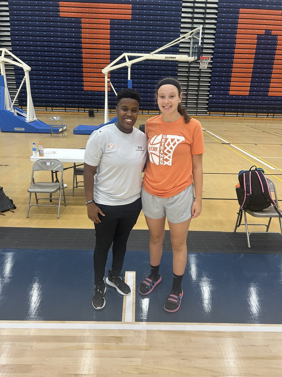 I had a great time @UTMartinWBB Elite Camp today! Thank you Coach McMillan, @maddiewaldrop , @CoachG_UTM , @jnew12_ for making today fun and competitive! @FBCReign2025 @FitzgeraldHop3