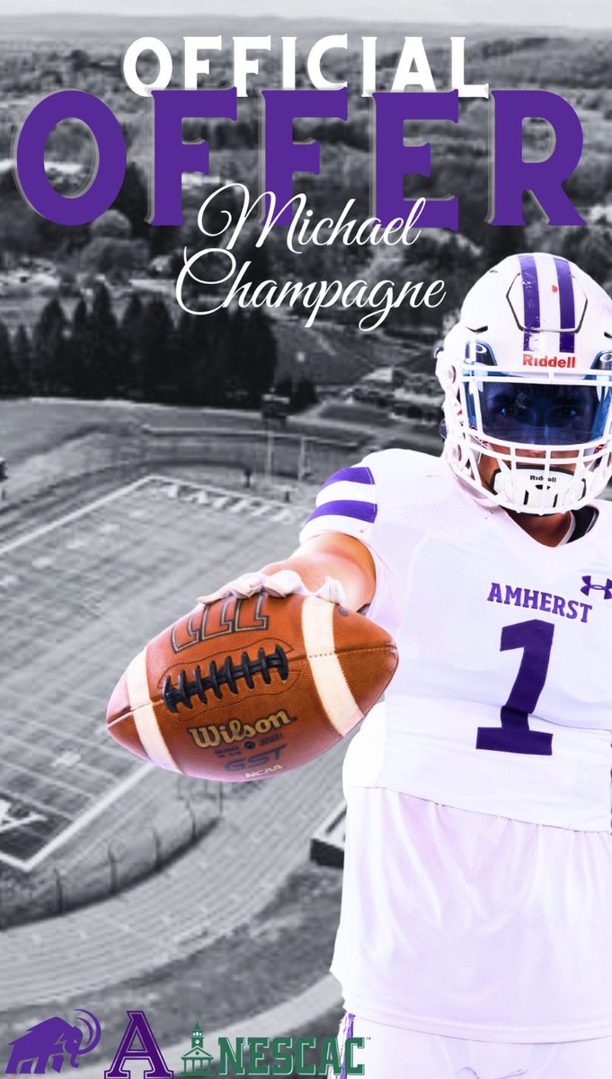 After a great talk with <a href="/AB_balogh/">Alex Balogh</a>, I am blessed to receive an offer from Amherst College. <a href="/CoachEJMills/">EJ Mills</a> <a href="/GlenbardSouthFB/">GBS Raiders Football</a>