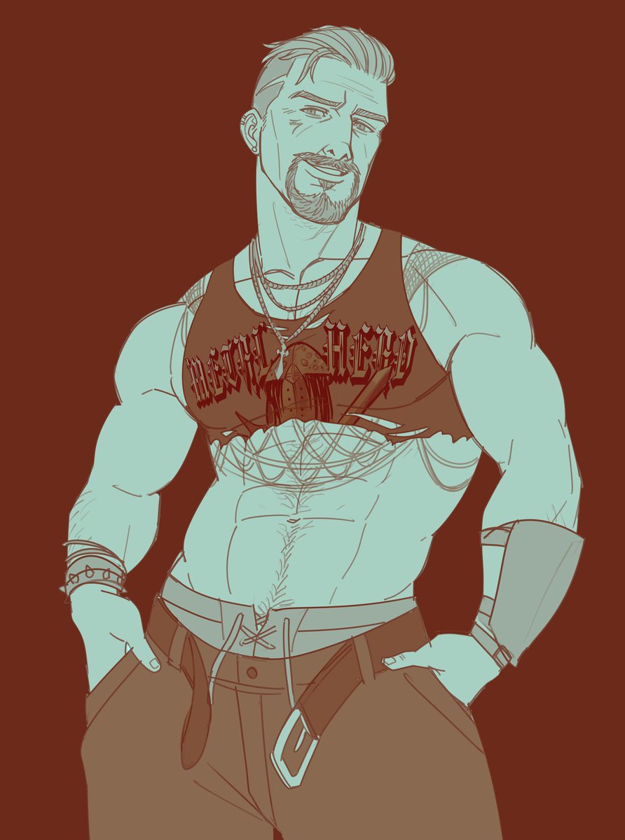 dorkydevilry's tweet photo. ok here's a concept sketch for crop top vittorio lol https://t.co/eh920mLokC