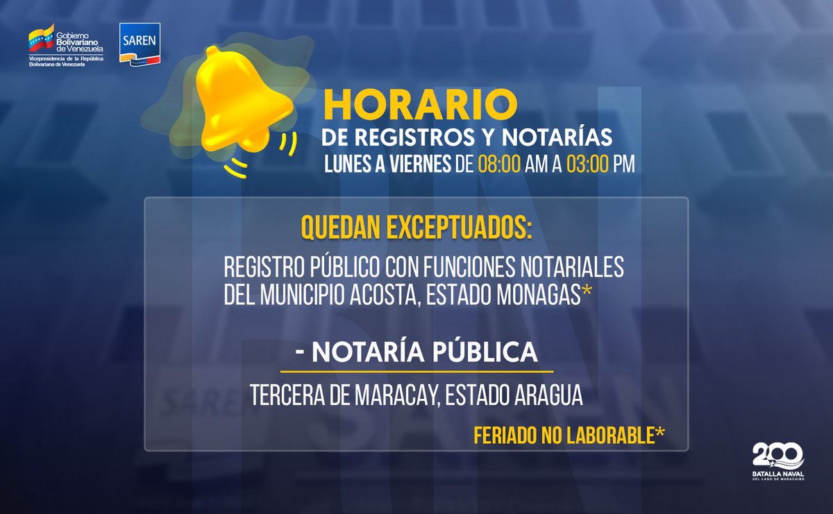 Saren_ve's tweet photo. #Entérate 👉 El @SarenVzla informa que prestará atención a los usuarios desde el lunes #7Ago hasta el viernes #11Ago desde las 8:00 a.m. hasta las 3:00 p.m.

Más detalles aquí: https://t.co/lqhjJyWatp

#NicolásNoArruga https://t.co/uVXUxDP2D9