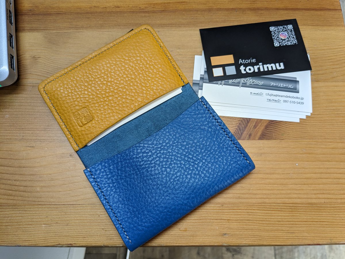 革製品、名刺入れです。利用者さんが作ってくれました。
生きていくための技術と力を、ここあとりえトリムで学んでいってください。
#あとりえトリム #就労継続支援Ｂ型事業所 #大分市 #利用者募集