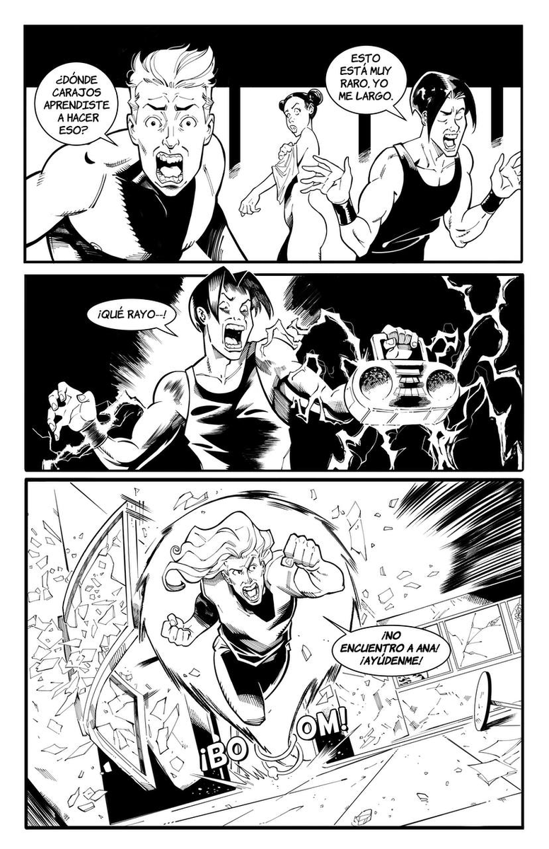 Spike_Valentine's tweet photo. The latest #AlienNation page progress by
@elrobertoart and @jpvilchisartist. What a team! 

@PanelsGutters are back in the biz working on a FREE #0 for you kids, ¡in English y en español! #TeamComics #JustComics #ComicsTrueBelievers #ComicsGate #MakeComicsGreatAgain https://t.co/smYN6vn64N