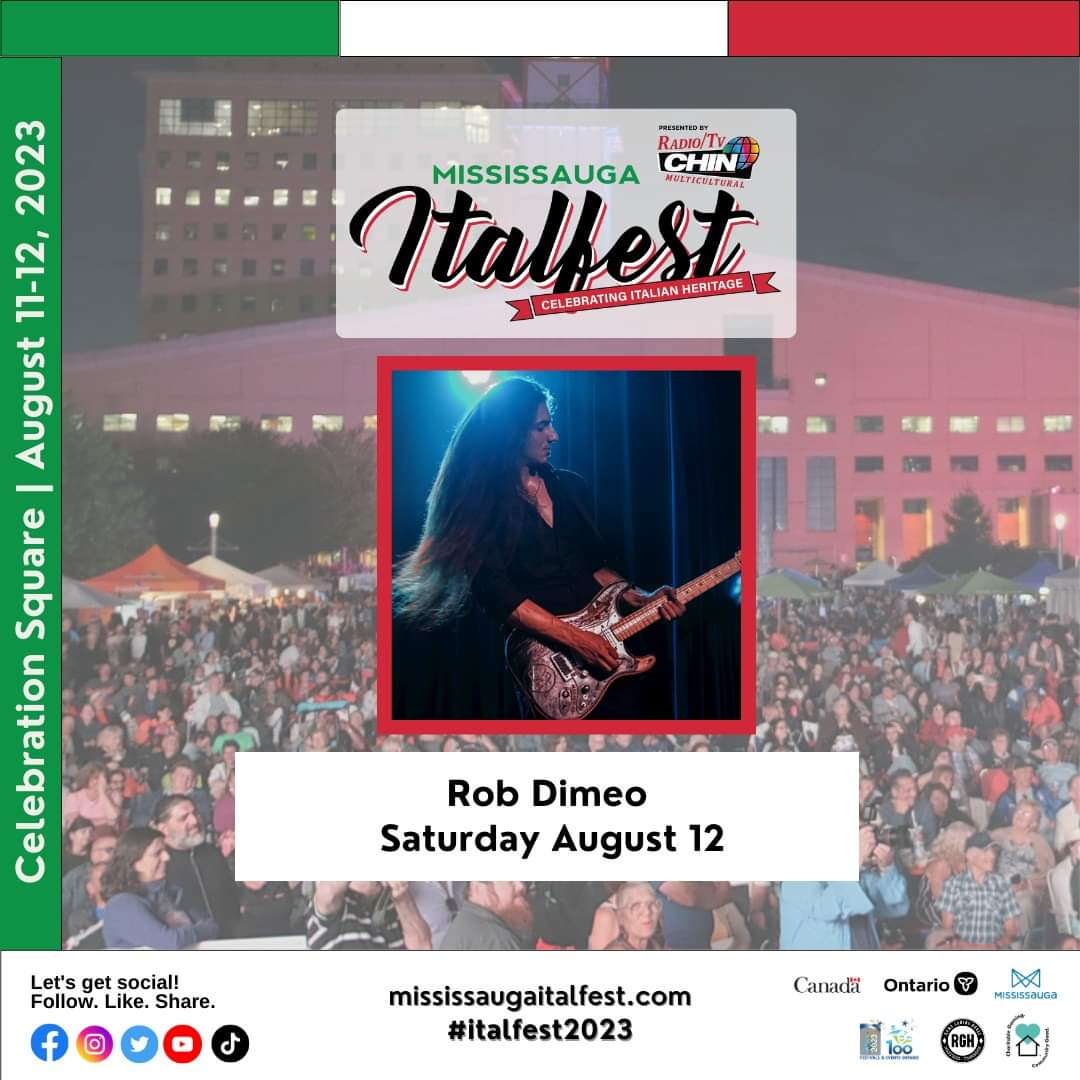 MissITALFEST's tweet photo. Come check out #RobDimeo on Saturday August 12 at Celebratiom Square!
#italfest2023 #mainstage #entertainment #rocknroll #rock #guitarist #music #festival #Top100Festivals #celebrationsquare https://t.co/auUcIajObV