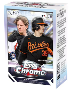 cardboardbst's tweet photo. For a chance to win a free 2023 Topps Chrome blaster box just follow @CardboardBST and retweet this tweet! 

Be sure to check out the daily threads at @CardboardBST to buy and sell cards!  

Winner announced 8/9 at 7pm Pacific Time https://t.co/vkB98WyD0J