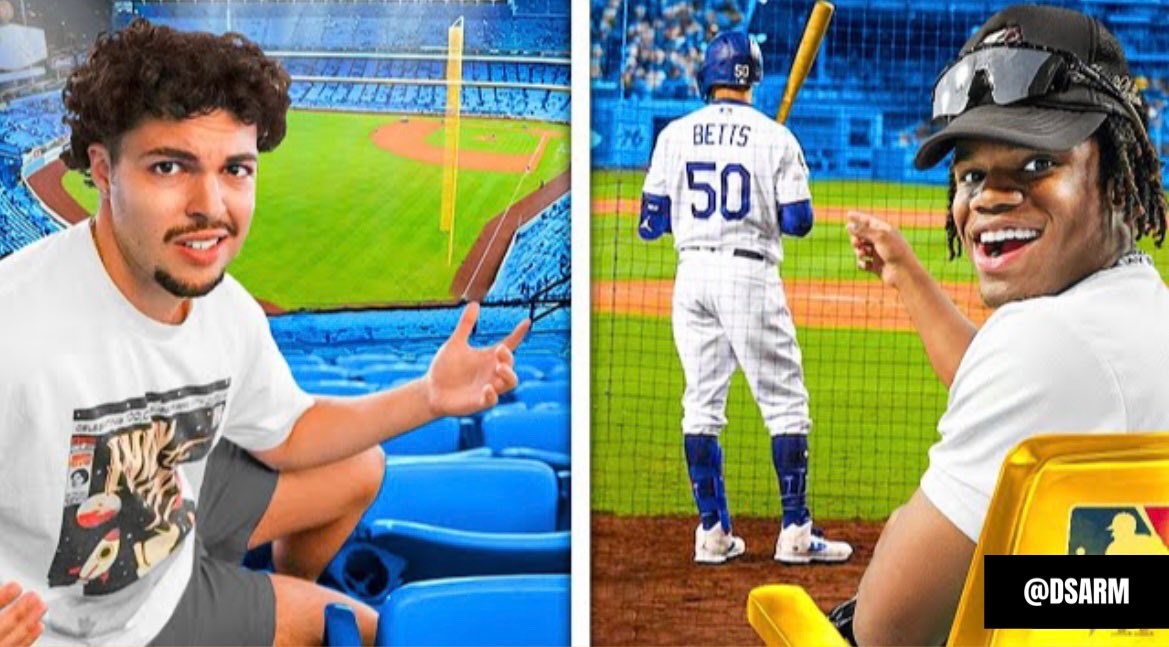 $10 vs $1000 MLB TICKETS💸 FULL VIDEO OUT NOW‼️ 🔗: youtu.be/T-QB-Dj8gh4 @dsarmyt @Dodgers @DodgerStadiumFB