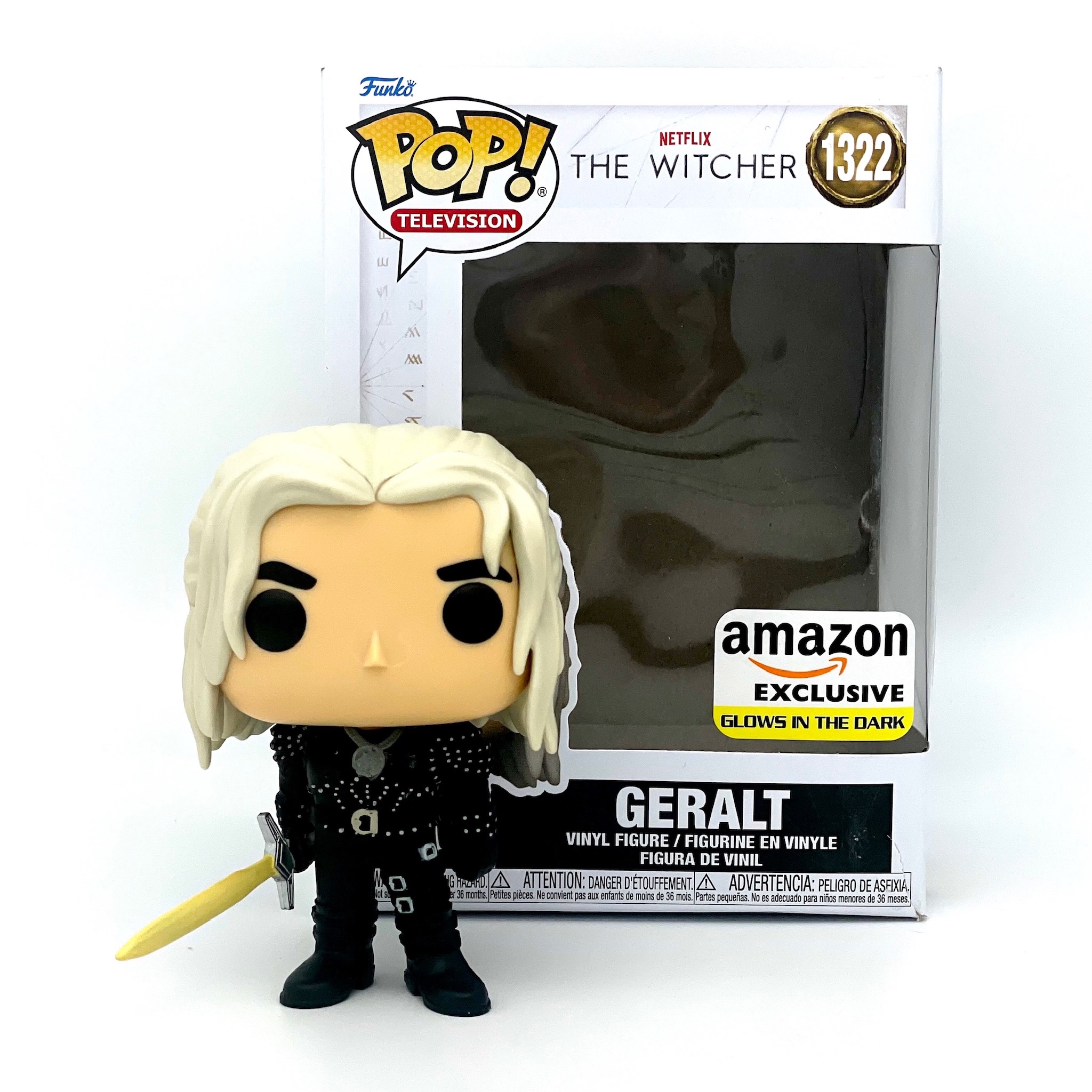 Funko Pop! TV: Netflix - The Witcher, Geralt (Glow in The Dark),   Exclusive