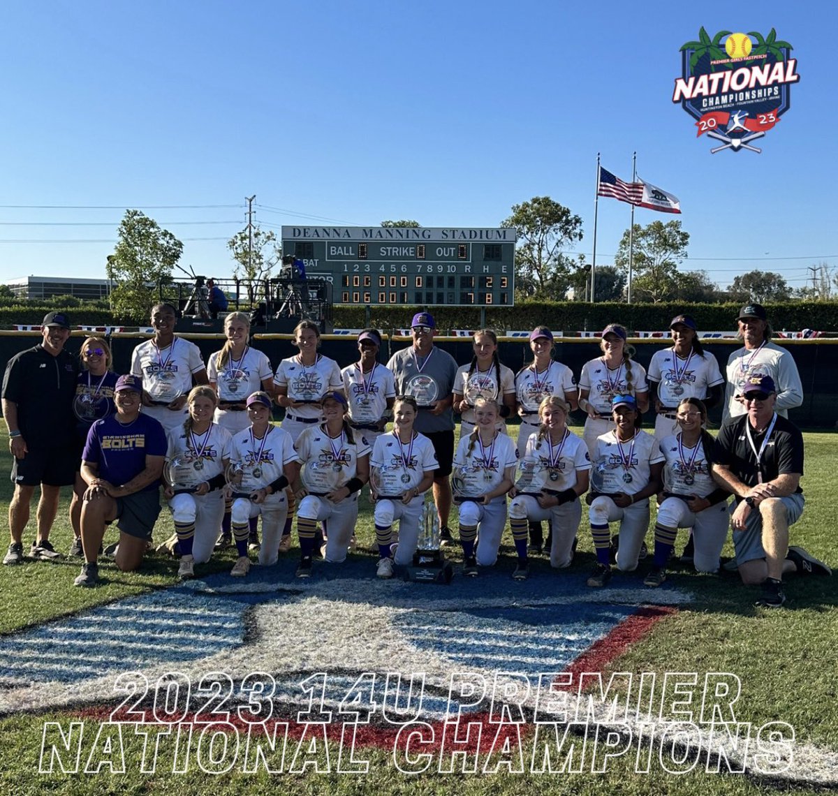 Your 2023 14u Premier PGF National Champions! Congratulations, Birmingham Thunderbolts 2026 Thompson!!🏆🥇 #PGF2023 #playPGF #bestofthebest #thefutureofthegameishere