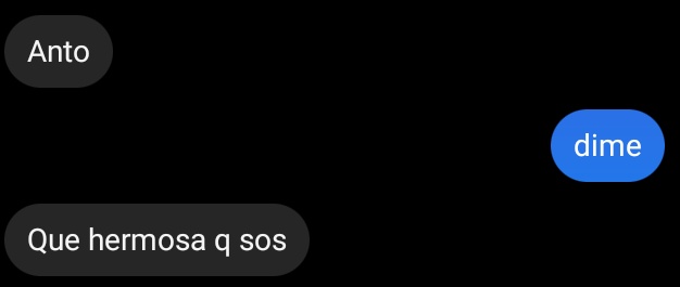 me dijo eso luego de verme