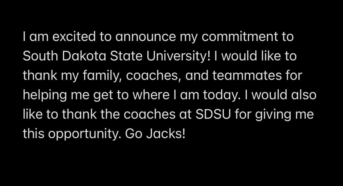 Committed! <a href="/CoachRyanOlson/">Ryan Olson</a> <a href="/PeteMenage/">Pete Menage</a> @SDSURogers3 <a href="/GoJacksFB/">SDSU Football</a> <a href="/WSRFootball/">W-SR Football</a>