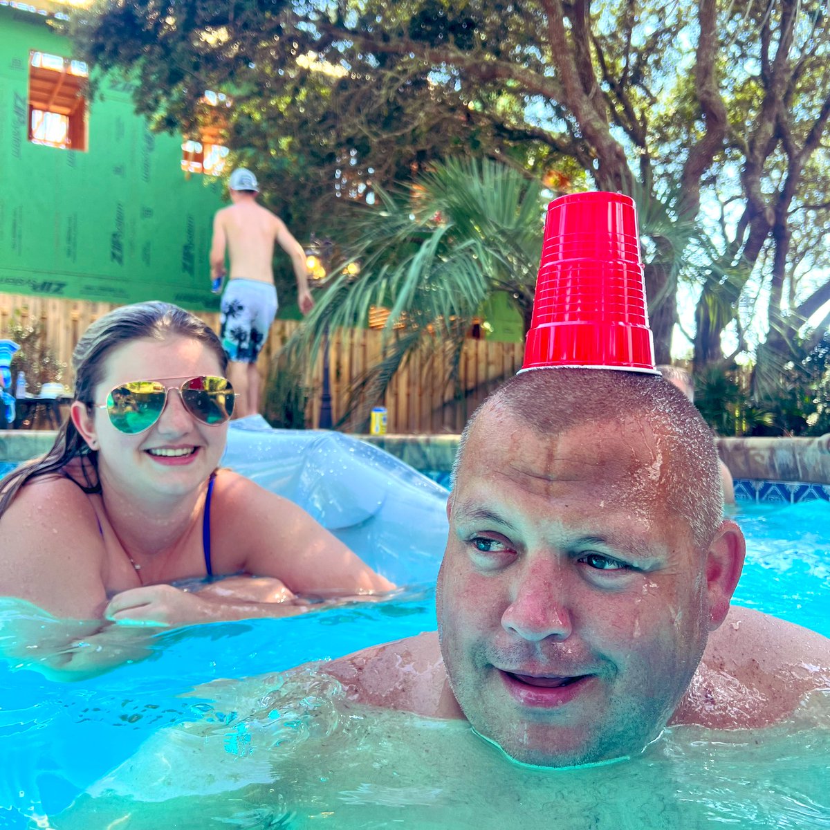Coop_Block's tweet photo. Brooklyn said 08.09.25 might be the date, but I thought I’d share mom with en electric knife and Yancy with a red solo dunce cap too https://t.co/ABICSs2XRR