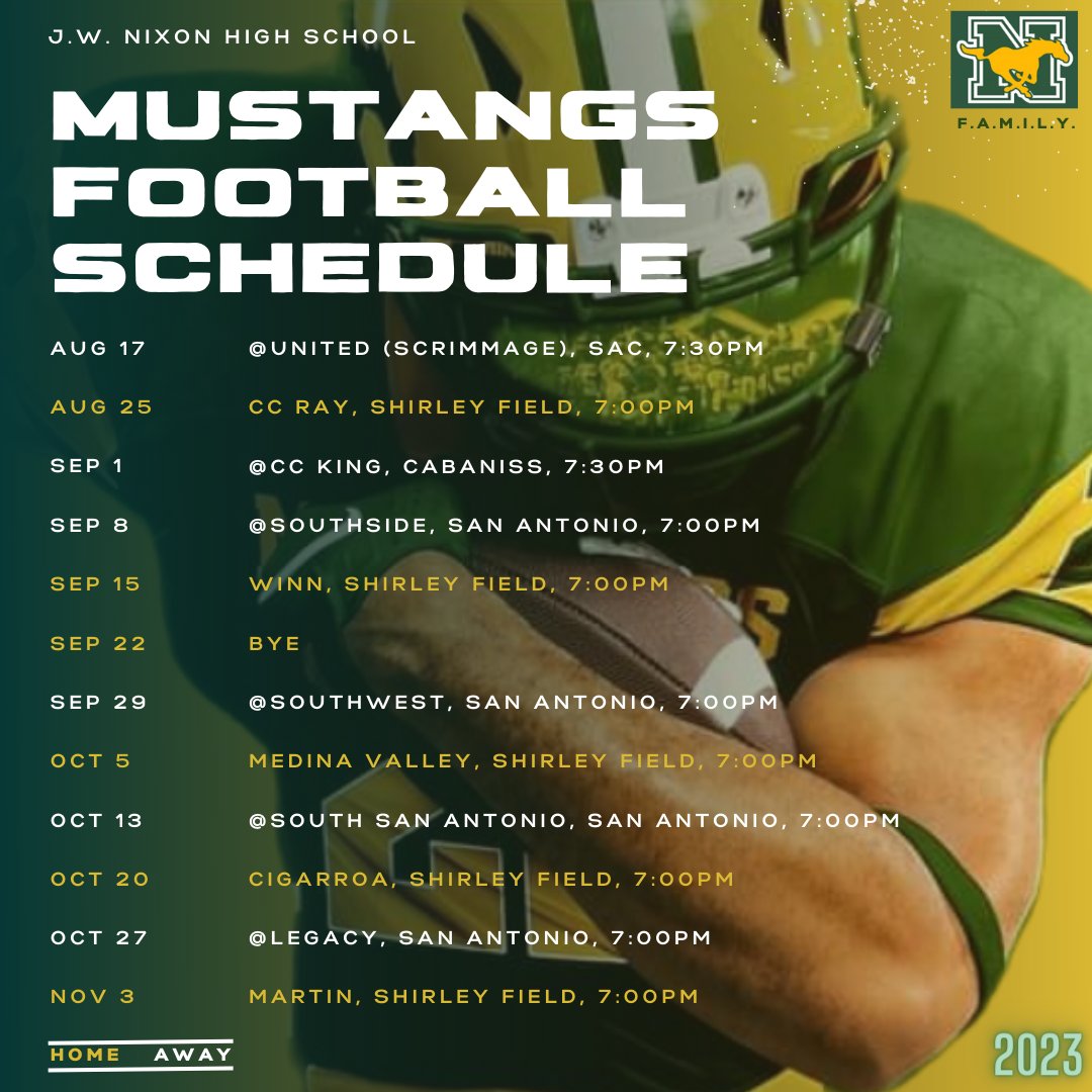 J.W. Nixon Mustangs Football F.A.M.I.L.Y. (@nhs_mustangsfb) on Twitter photo 