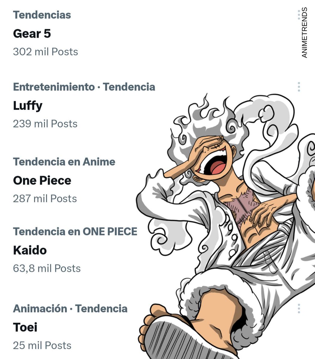 AnimetrendsLA's tweet photo. Mientras tanto el Gear 5... 🏴‍☠️
#ONEPIECE https://t.co/Ug3H9pyAlg