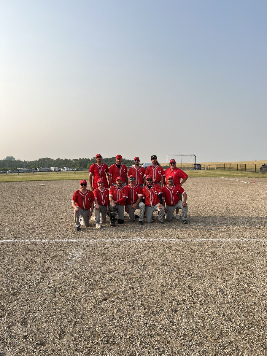 cowboysfastball's tweet photo. The #boyzz decided the provincial tournament wasn’t enough and went to Kelvington to play in their Sunday tournament. Ended up losing a tight championship game in extras to finchy’s PPC Comets 4-2. Unreal day for ball. Thanks for having us! https://t.co/BthqsQUnXm