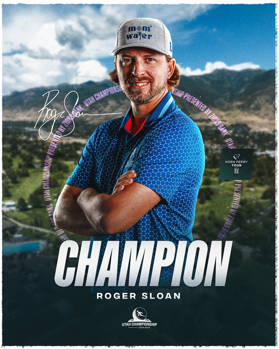 A winner once again on the #KornFerryTour 🏆

For the first time in nine years, <a href="/RogerSloan87/">Roger Sloan</a> finds his name on top of the leaderboard, this time <a href="/UTChampionship/">Utah Championship</a>.