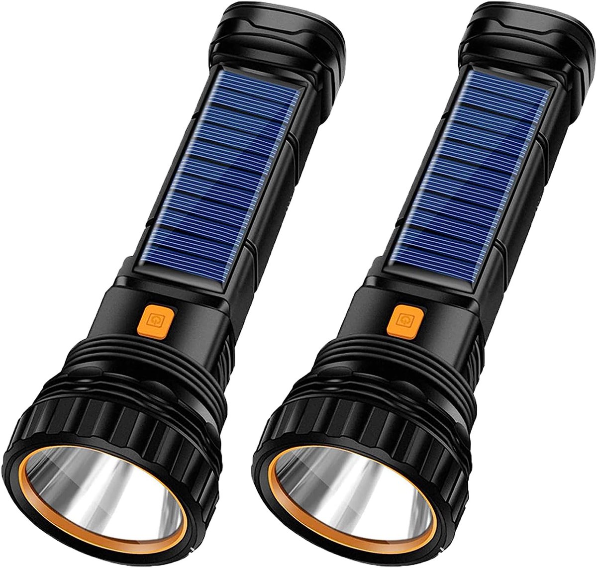 prepperalmanac's tweet photo. E-SHIDAI 2pcs Solar/Rechargeable Multi Function 1000 Lumens LED Flashlight, with Emergency Strobe Light: #prepper #solarflashlight #prepping https://t.co/yrCS32KZKZ https://t.co/DvYw0Atn65