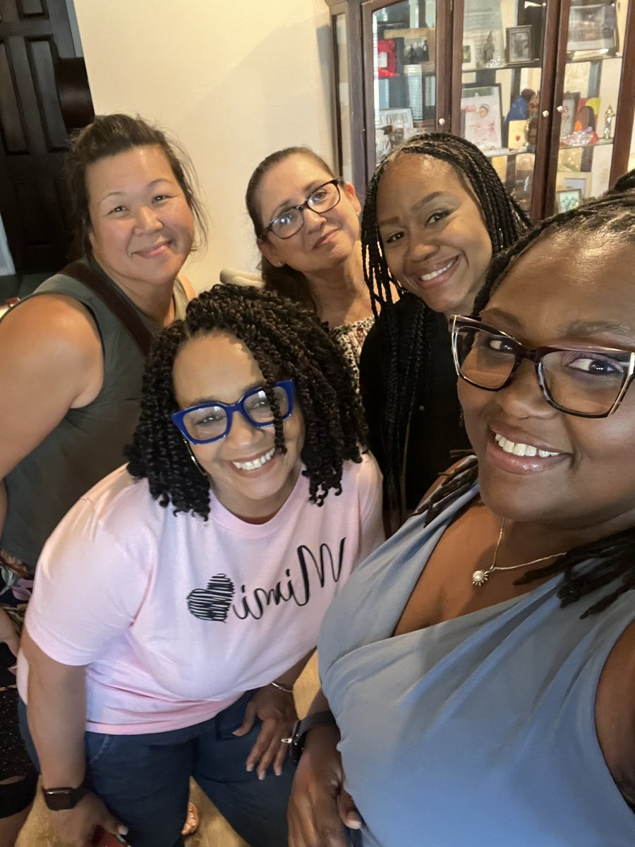 DeniseCarter71's tweet photo. The Boss Babes are enjoying Amelia’s Baptism. #lastias @renee_ivory @micheleshampoe @MsChen333 @mariearnmen https://t.co/HbOwfcwSlr