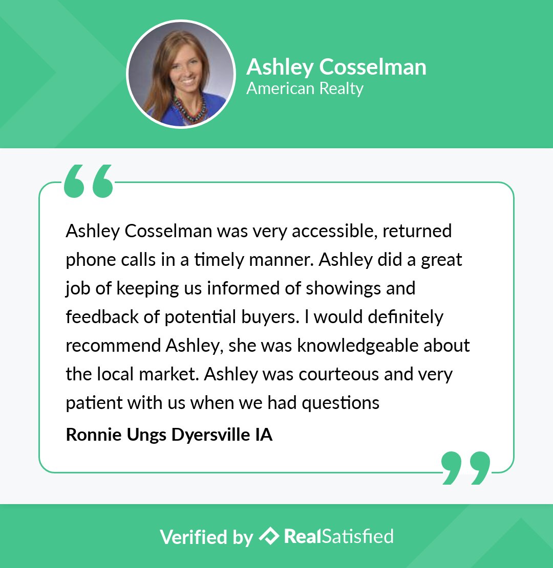 Ashley_kl's tweet photo. Always feel fortunate when a family finds the value in listing with a Realtor®️ https://t.co/8xBexQjMXC via @realsatisfied https://t.co/vXmAumXY6J