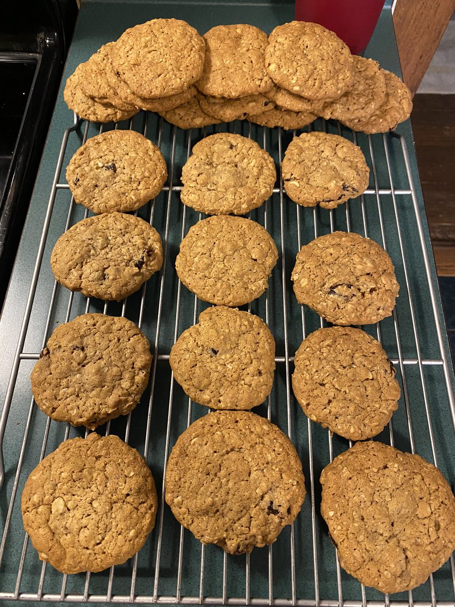 What did you do with YOUR day? #bakingfromscratch #oatmealraisincookies #homebakedisbest