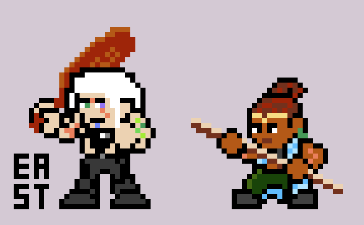 fyresmithe's tweet photo. little yasha and little beau! i'm going to be working my way through the rest of #themightynein #criticalrole #criticalrolefanart #pixelart https://t.co/3z5rHtJtbc