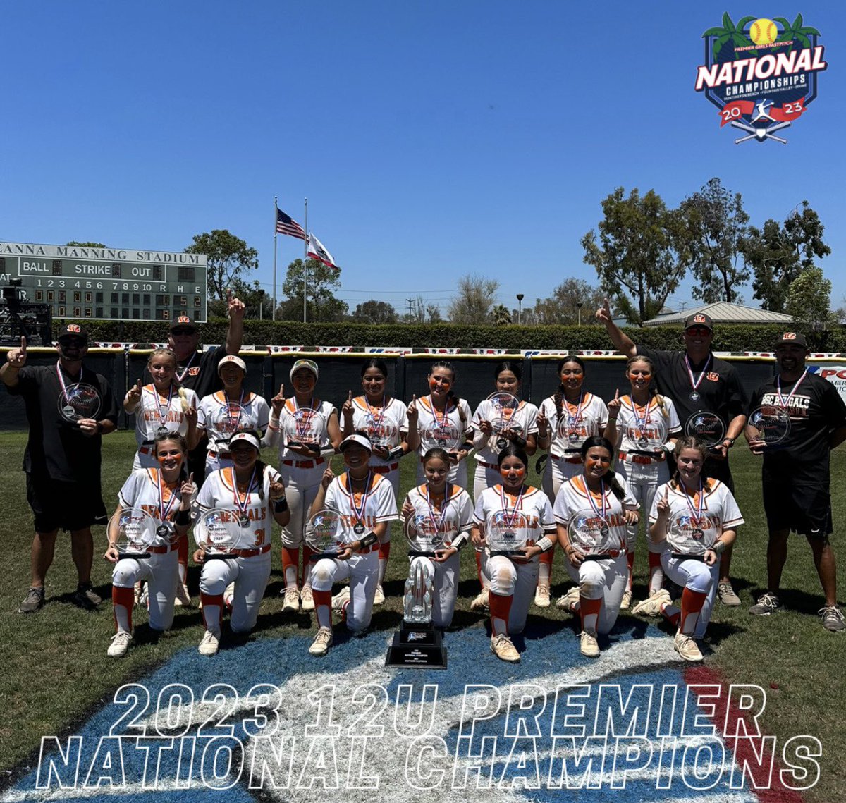 PGFnetwork's tweet photo. Your 2023 12u Premier PGF National Champions! Congratulations, BSC BENGALS CKM!!🏆🥇

#PGF2023 #playPGF #bestofthebest #thefutureofthegameishere https://t.co/O2Qn75kV9S