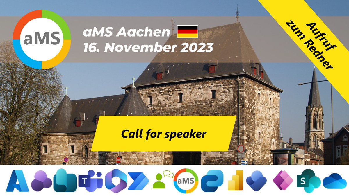 aOSComm's tweet photo. 📢 We are thrilled to announce call for speaker for #aMSAachen on November 16!
Event will take place as usual at Forum M.
Let's start for a new day of expertise and sharing!
🎉 Call for speaker: https://t.co/Soi45OqjJi
with Sascha Fredrich and Patrick Guimonet https://t.co/rYeLGS0bp0