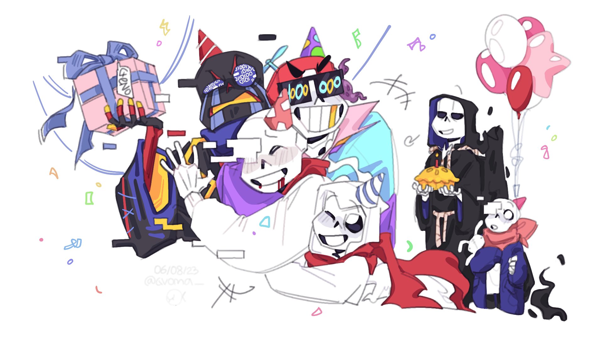 🎉Happy birthday UNDERTALE 🎉 Sans fight no hit for the 8th years of U