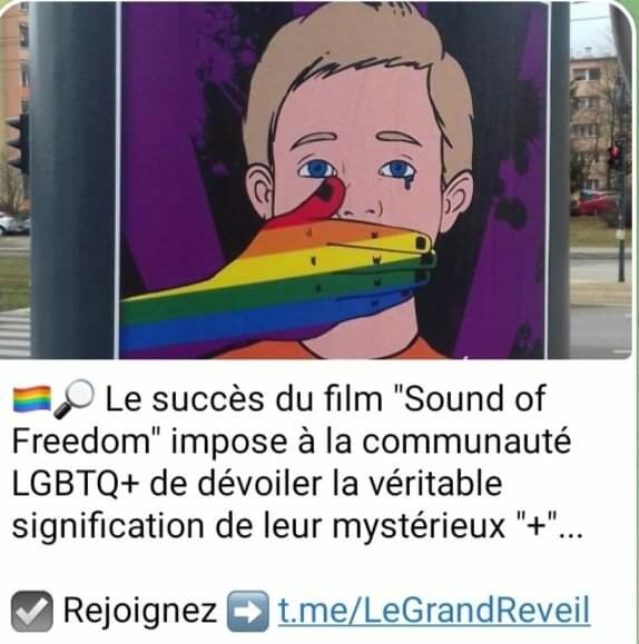 ThCastioni's tweet photo. #SoundOfFreedom 
Le film dont #Macron n'ose pas autoriser la distribution en #France 
POURQUOI ?
#LGBTQ+