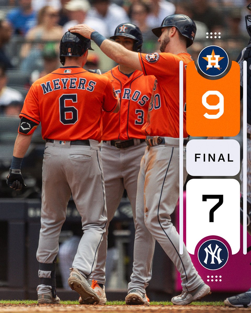 MLB's tweet photo. Jake Meyers smashed 2 home runs as the @Astros earned a split in the 4-game set. https://t.co/W1zcaFi4XF