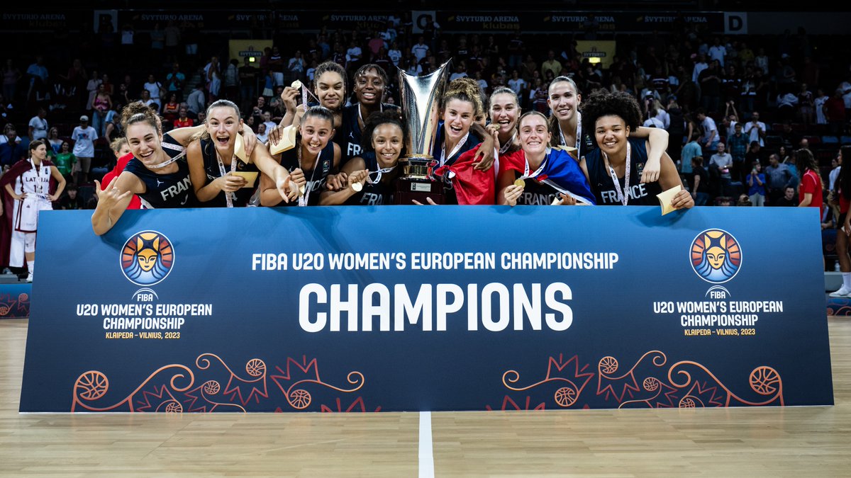 Ladies and gentlemen, your 2023 #FIBAU20Europe Champions! 🇫🇷