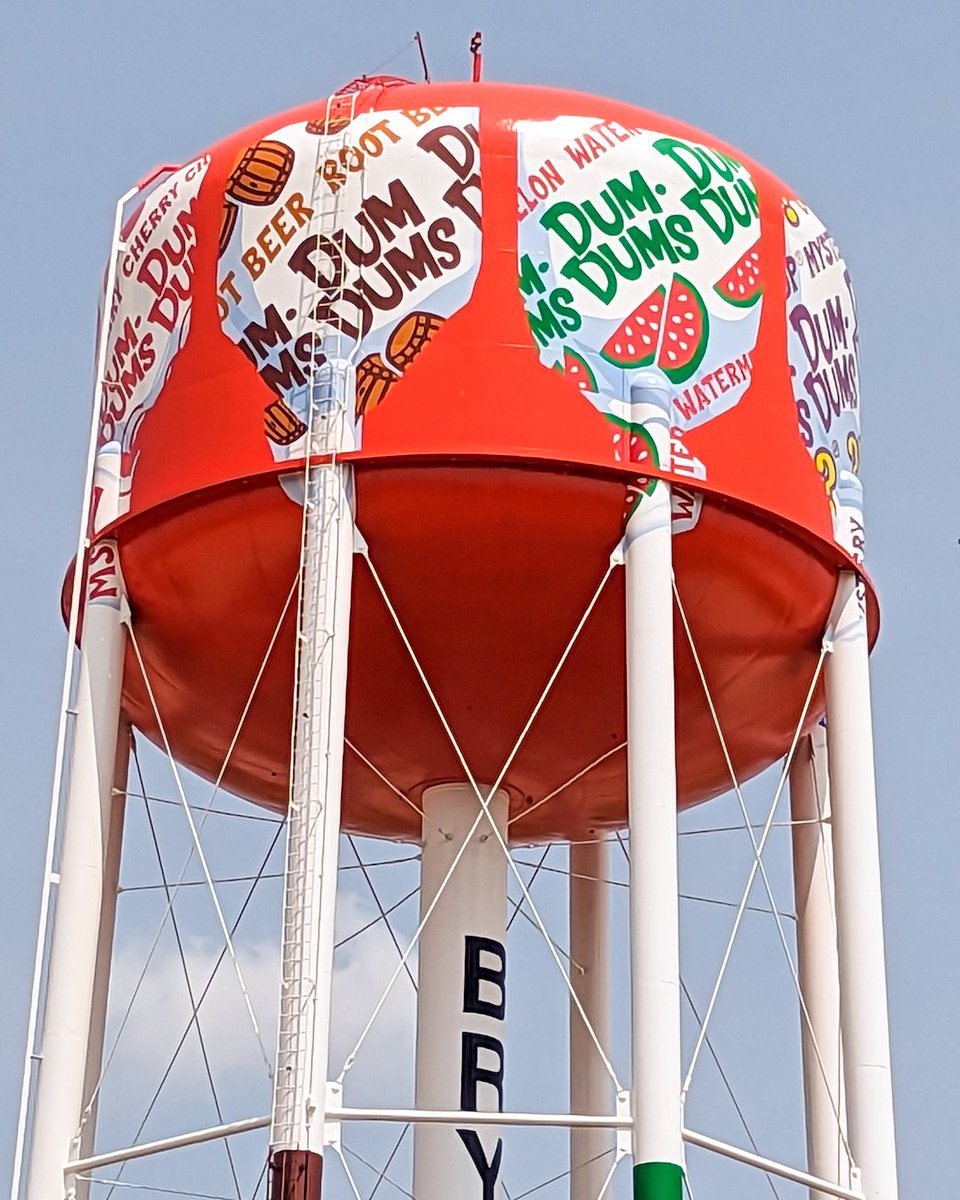 The new Dum Dum water tower at Spangler Candy in Bryan Ohio.

#roadsideamerica #roadsideattractions #roadsideattraction #casualtrekkers #dumdumswatertower #bestofthebuckeyestate #dumdum #sucker #candycolors #candy #roadsideamericana #insearchofquirk  #ipulledoverforthis