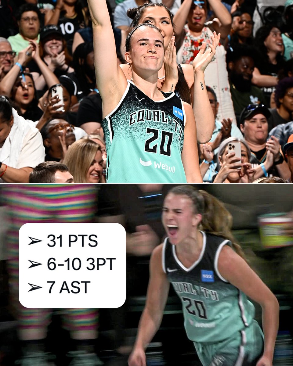 Another offensive clinic from Sabrina Ionescu 🔥 

<a href="/sabrina_i20/">Sabrina Ionescu</a>