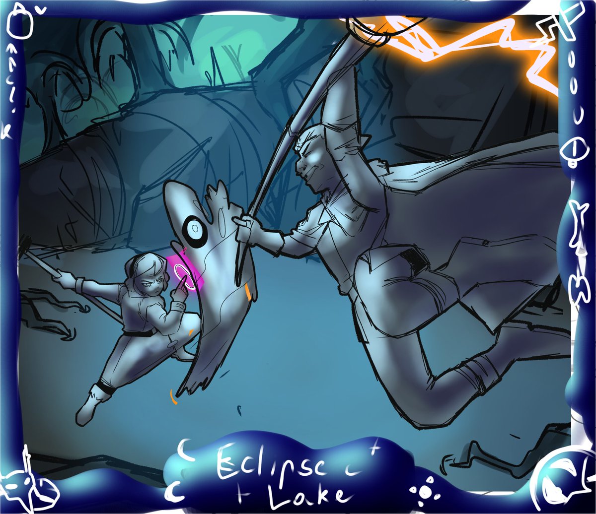 NeroBuffoonery's tweet photo. this is a wip for the Eclipse Lake anniversary - sadly I don't have time to finish it before tomorrow
so enjoy!!
#tohfanart #eclipselake https://t.co/c1bv6dit4V