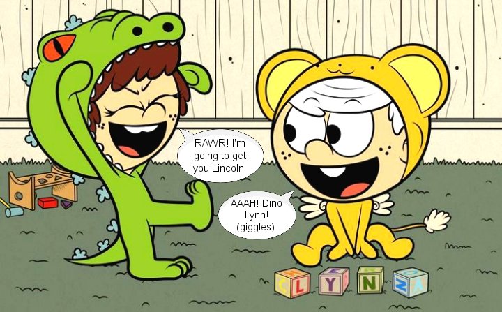 Young Lynn &amp; Lincoln playing 
#TheLoudHouse #LoudSiblings