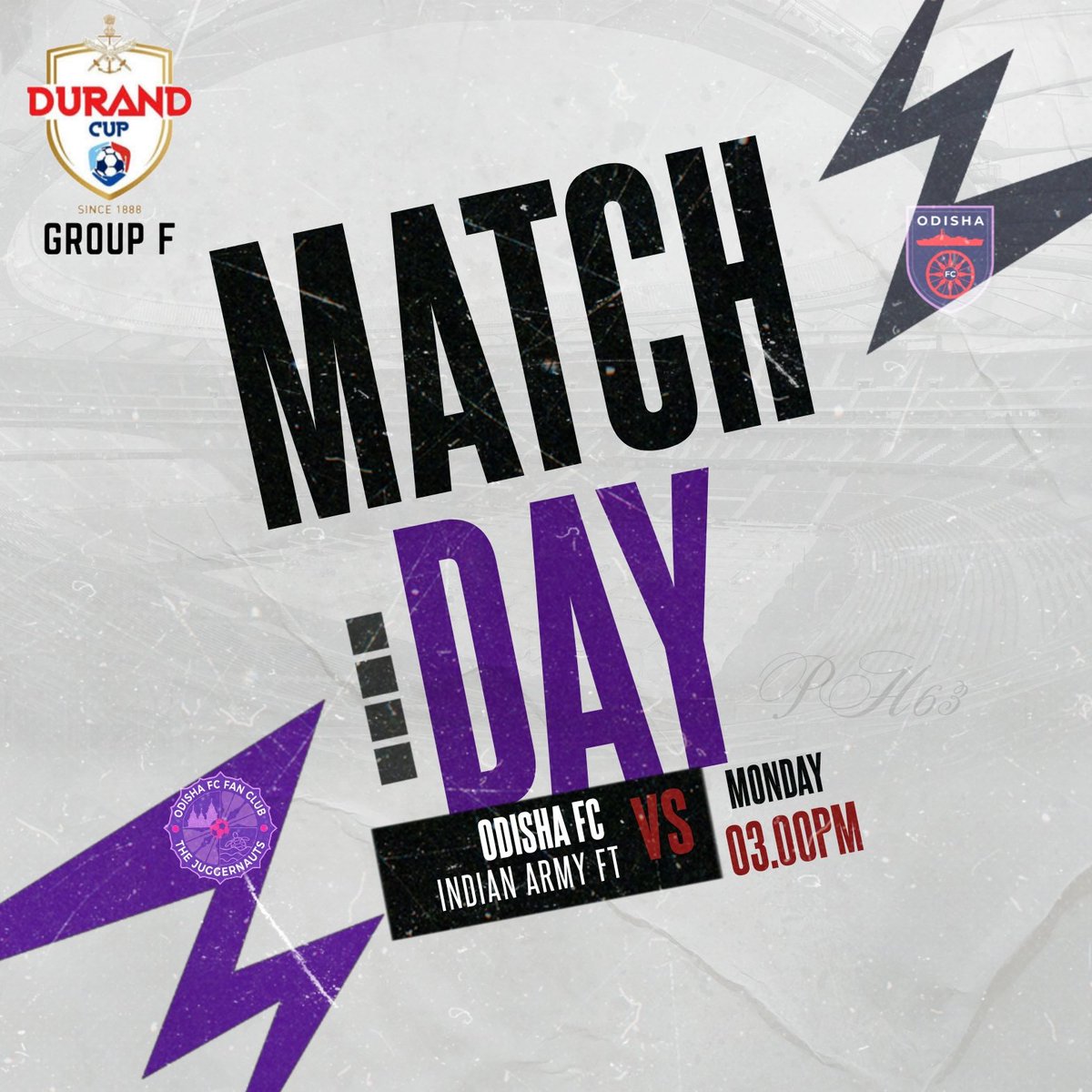 SujinpsPH63's tweet photo. @OdishaFC @JuggernautsOFC
DURAND CUP 132nd EDITION
💜 MATCH DAY 💜
ODISHA FC vs INDIAN ARMY FT
ALL THE BEST YOUNG DRAGONS 🐉
#DurandCup  #DurandCupPoweredByCoalIndiaLtd
#OdishaFC  #COYJ #TheEasternDragons
#Indiansuperleague https://t.co/8ktIWEqHPL