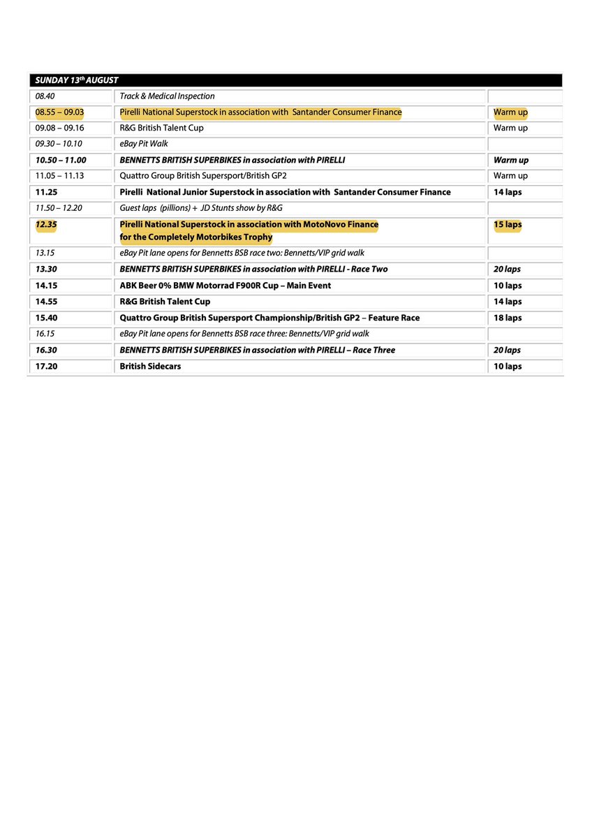 Talbot19Joe's tweet photo. Race Week !!!
Prov timetable for next weekend
@thruxtonracing
@OfficialBSB
#jrperformanceracing
#hondafireblade
#thruxton
#stock1000
#bsb
#tsltiming
#joetalbot19racing https://t.co/FMAXQ1VEov
