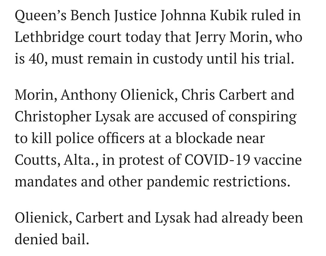 NatashaMontreal's tweet photo. In Canada, a lawyer who made 26 donations to the ruling political party of Canada is selected as a judge.

The same judge is selected to decide on bail for the regime's political prisoners.

Predictably, Johnna Kubik denied bail to each of the #Coutts4.

#FreeCoutts4 https://t.co/cUhYFzmr0z